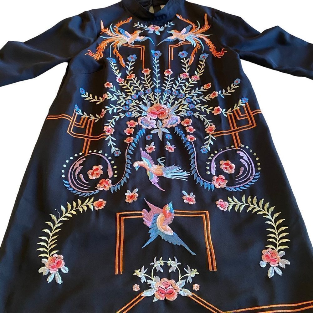 EUC ASOS Design Embroidered Mini Dress - Picture 2 of 8